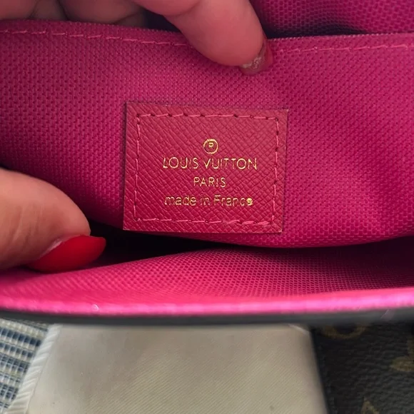 Louis Vuitton Brown Monogram Crossbody Bag with Gold Chain